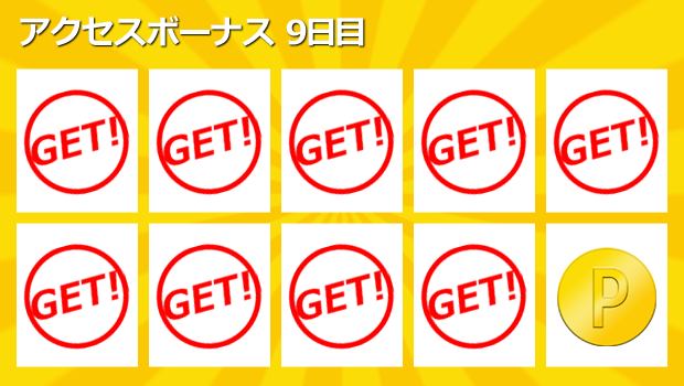 アクセスボーナス9回目